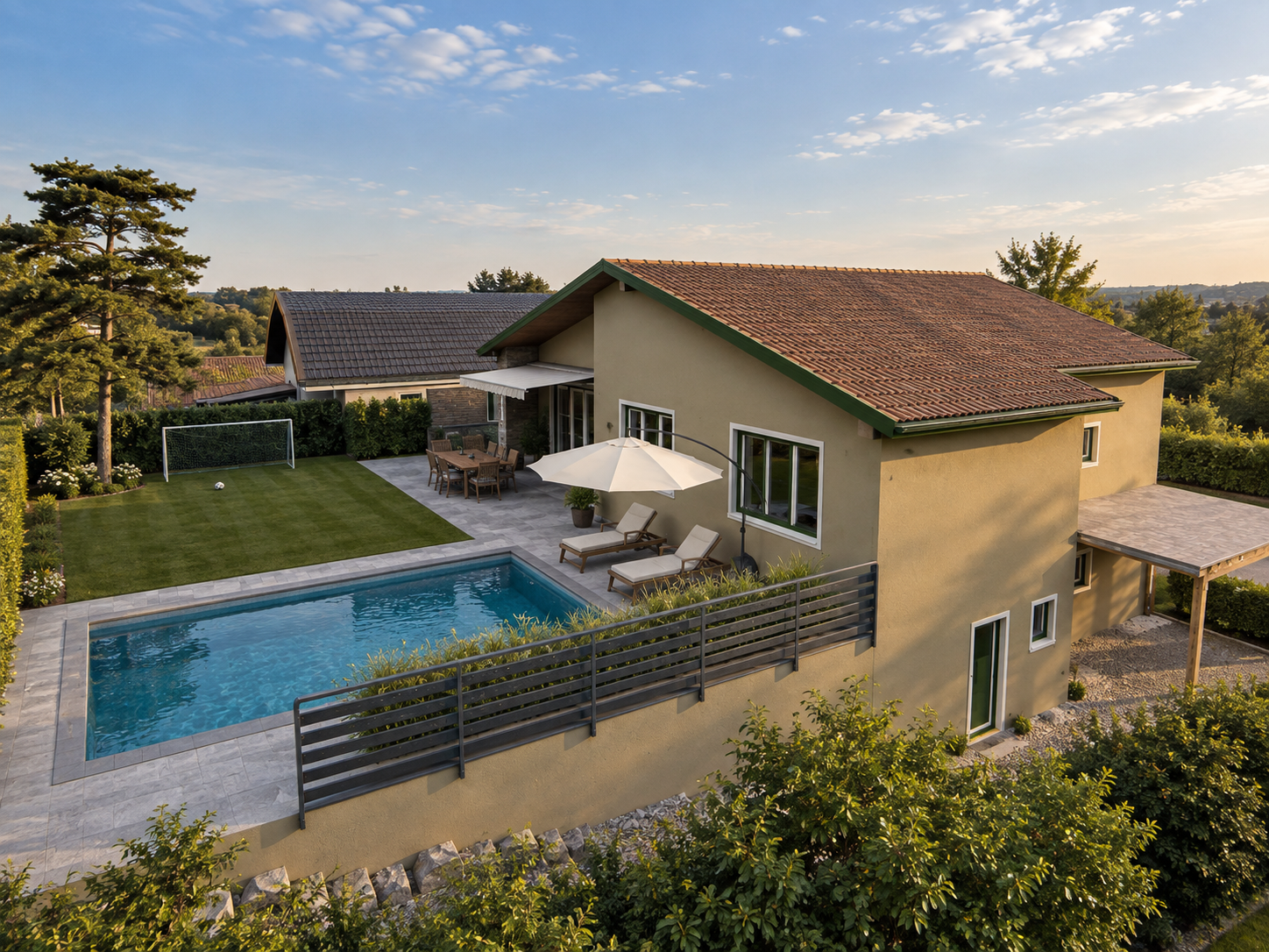 Zubau mit Pool – Ansicht 3